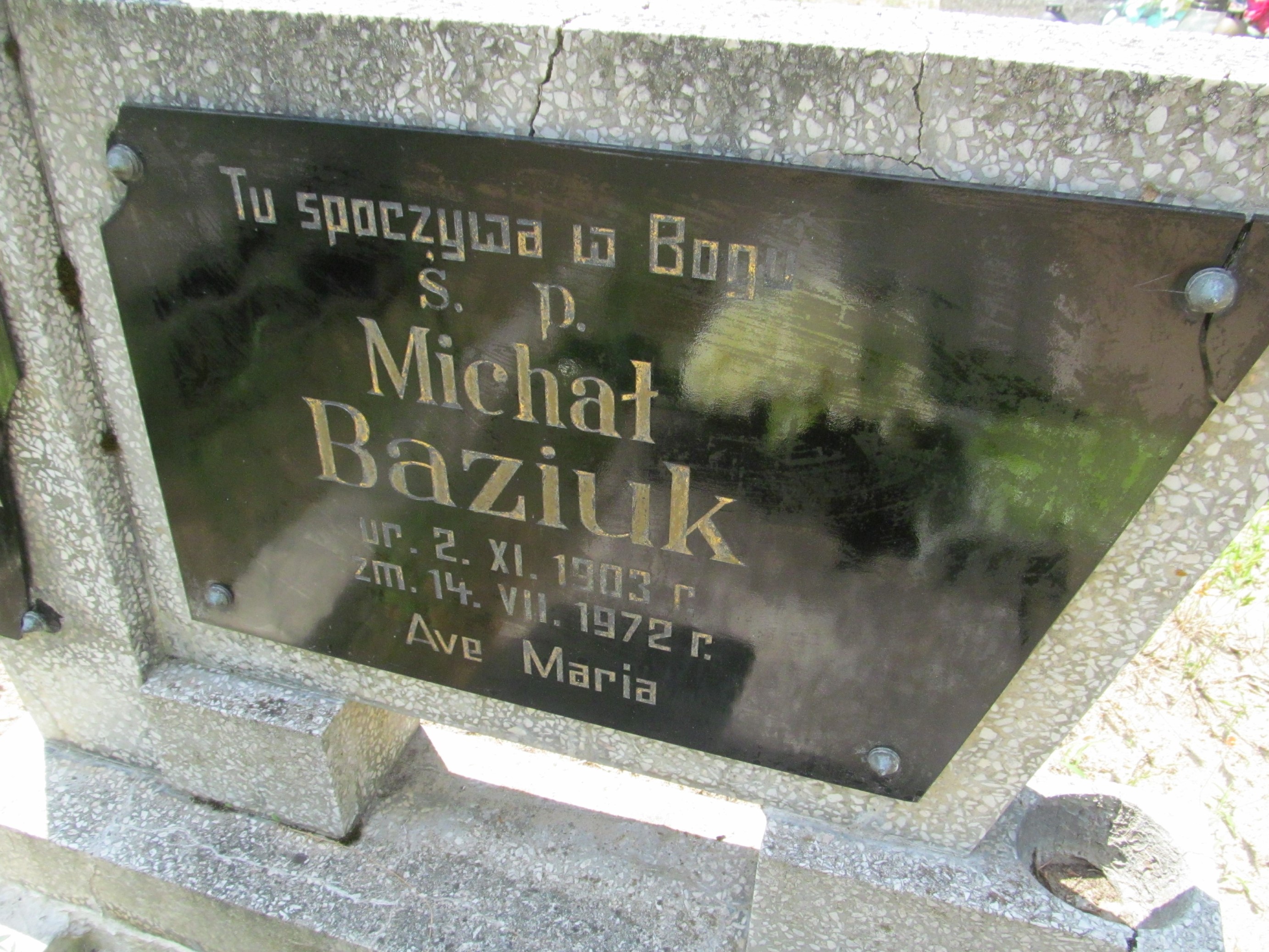 Michał Baziuk 1903 Bojadła - Grobonet - Wyszukiwarka osób pochowanych