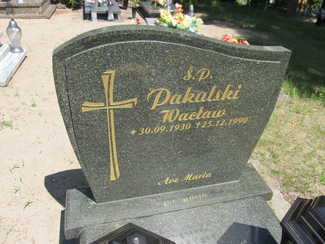 Wacław Pakulski 1930 Bojadła - Grobonet - Wyszukiwarka osób pochowanych