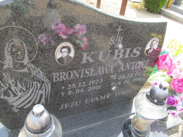 Bronisława Kubiś 1923 Bojadła - Grobonet - Wyszukiwarka osób pochowanych