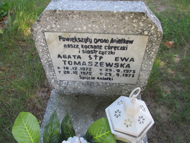 Agata Tomaszewska 1972 Bojadła - Grobonet - Wyszukiwarka osób pochowanych
